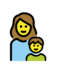 Family: Woman, Boy Emoji Copy Paste ― 👩‍👦 - openmoji