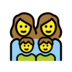 Family: Woman, Woman, Boy, Boy Emoji Copy Paste ― 👩‍👩‍👦‍👦 - openmoji