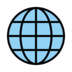 Globe With Meridians Emoji Copy Paste ― 🌐 - openmoji