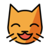 Grinning Cat With Smiling Eyes Emoji Copy Paste ― 😸 - openmoji