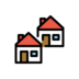 Houses Emoji Copy Paste ― 🏘️ - openmoji