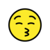 Kissing Face With Closed Eyes Emoji Copy Paste ― 😚 - openmoji