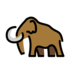 Mammoth Emoji Copy Paste ― 🦣 - openmoji