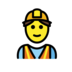 Man Construction Worker Emoji Copy Paste ― 👷‍♂ - openmoji
