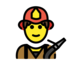Man Firefighter Emoji Copy Paste ― 👨‍🚒 - openmoji