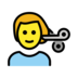 Man Getting Haircut Emoji Copy Paste ― 💇‍♂ - openmoji