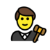 Man Judge Emoji Copy Paste ― 👨‍⚖ - openmoji