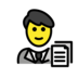 Man Office Worker Emoji Copy Paste ― 👨‍💼 - openmoji