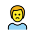 Man Pouting Emoji Copy Paste ― 🙎‍♂ - openmoji