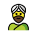 Man Wearing Turban Emoji Copy Paste ― 👳‍♂ - openmoji