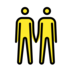 Men Holding Hands Emoji Copy Paste ― 👬 - openmoji