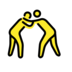 Men Wrestling Emoji Copy Paste ― 🤼‍♂ - openmoji