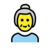 Old Woman Emoji Copy Paste ― 👵 - openmoji