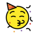 Partying Face Emoji Copy Paste ― 🥳 - openmoji