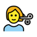 Person Getting Haircut Emoji Copy Paste ― 💇 - openmoji