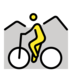 Person Mountain Biking Emoji Copy Paste ― 🚵 - openmoji