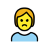 Person Pouting Emoji Copy Paste ― 🙎 - openmoji