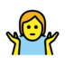 Person Shrugging Emoji Copy Paste ― 🤷 - openmoji