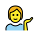 Person Tipping Hand Emoji Copy Paste ― 💁 - openmoji