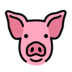 Pig Face Emoji Copy Paste ― 🐷 - openmoji