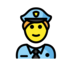 Police Officer Emoji Copy Paste ― 👮 - openmoji