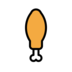 Poultry Leg Emoji Copy Paste ― 🍗 - openmoji