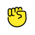 Raised Fist Emoji Copy Paste ― ✊ - openmoji