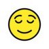 Relieved Face Emoji Copy Paste ― 😌 - openmoji