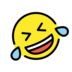 Rolling On The Floor Laughing Emoji Copy Paste ― 🤣 - openmoji