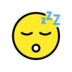Sleeping Face Emoji Copy Paste ― 😴 - openmoji