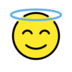 Smiling Face With Halo Emoji Copy Paste ― 😇 - openmoji