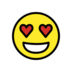 Smiling Face With Heart-eyes Emoji Copy Paste ― 😍 - openmoji