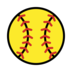 Softball Emoji Copy Paste ― 🥎 - openmoji