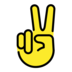 Victory Hand Emoji Copy Paste ― ✌️ - openmoji