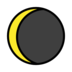 Waning Crescent Moon Emoji Copy Paste ― 🌘 - openmoji