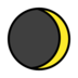 Waxing Crescent Moon Emoji Copy Paste ― 🌒 - openmoji