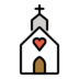 Wedding Emoji Copy Paste ― 💒 - openmoji
