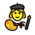 Woman Artist Emoji Copy Paste ― 👩‍🎨 - openmoji