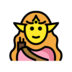 Woman Elf Emoji Copy Paste ― 🧝‍♀ - openmoji