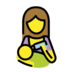 Woman Feeding Baby Emoji Copy Paste ― 👩‍🍼 - openmoji