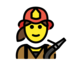 Woman Firefighter Emoji Copy Paste ― 👩‍🚒 - openmoji