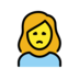 Woman Frowning Emoji Copy Paste ― 🙍‍♀ - openmoji