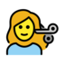 Woman Getting Haircut Emoji Copy Paste ― 💇‍♀ - openmoji