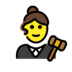 Woman Judge Emoji Copy Paste ― 👩‍⚖ - openmoji