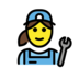 Woman Mechanic Emoji Copy Paste ― 👩‍🔧 - openmoji