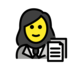 Woman Office Worker Emoji Copy Paste ― 👩‍💼 - openmoji