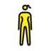Woman Standing Emoji Copy Paste ― 🧍‍♀ - openmoji