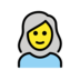 Woman: White Hair Emoji Copy Paste ― 👩‍🦳 - openmoji