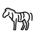 Zebra Emoji Copy Paste ― 🦓 - openmoji