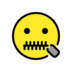 Zipper-mouth Face Emoji Copy Paste ― 🤐 - openmoji